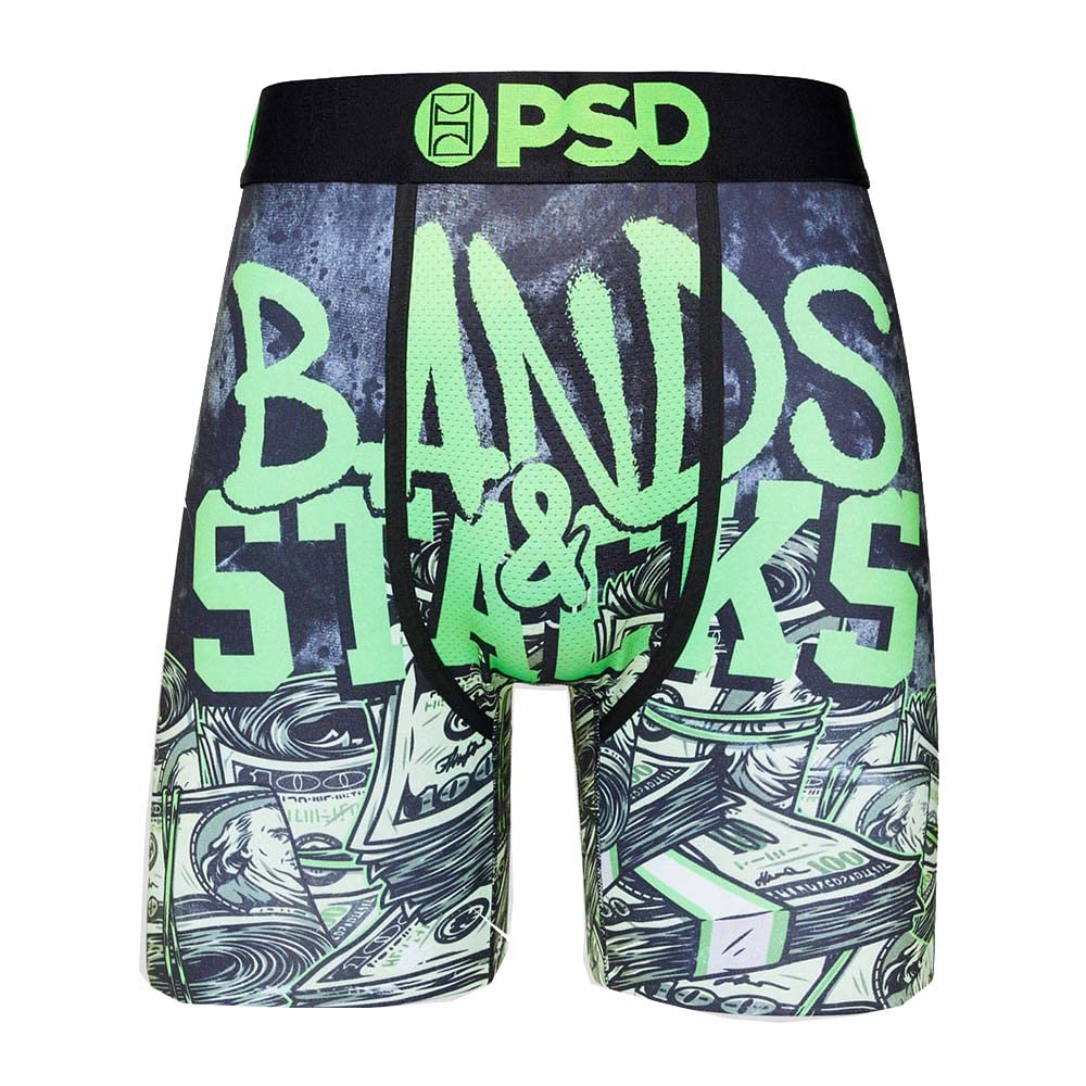 PSD Men's Bands & Stacks Boxer Briefs, Multi, M