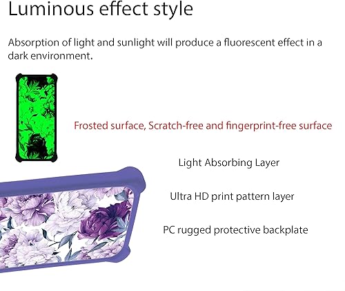 Miniatura 3 de Case for Motorola Moto E7 Plus Case Compatible with Motorola Moto E7 Plus Phone Case Cover with Tempered Glass Screen ProtectorPC + TPU 2 in 1Ring