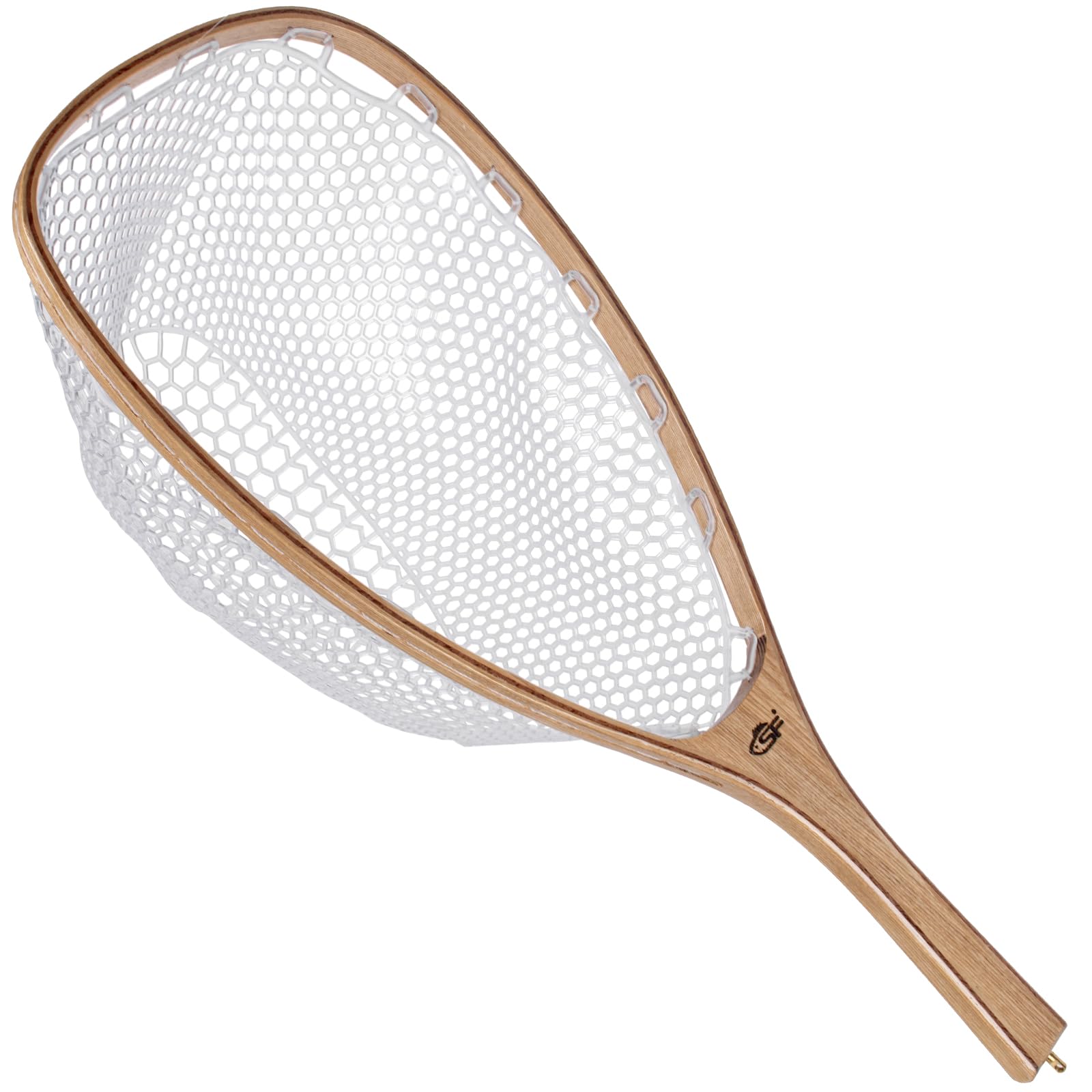 SF Fly Fishing Landing Net Soft Rubber Mesh Trout Net Catch and Release Net