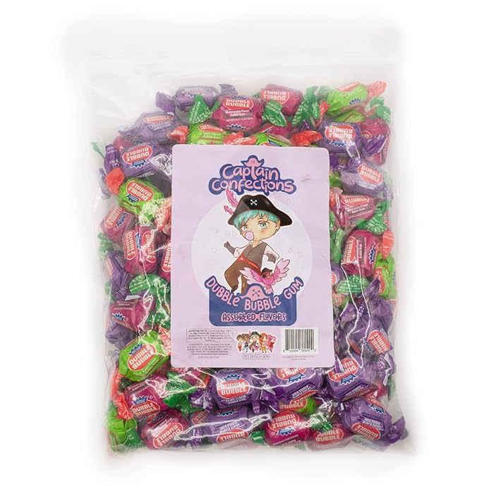 Buy Captain Confections 1.5lb Assorted Flavors Dubble Bubble Bubble Gum