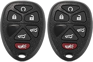 X AUTOHAUX 2pcs 315MHz Keyless Entry Remote Car Key Fob Replacement for Chevrolet Tahoe