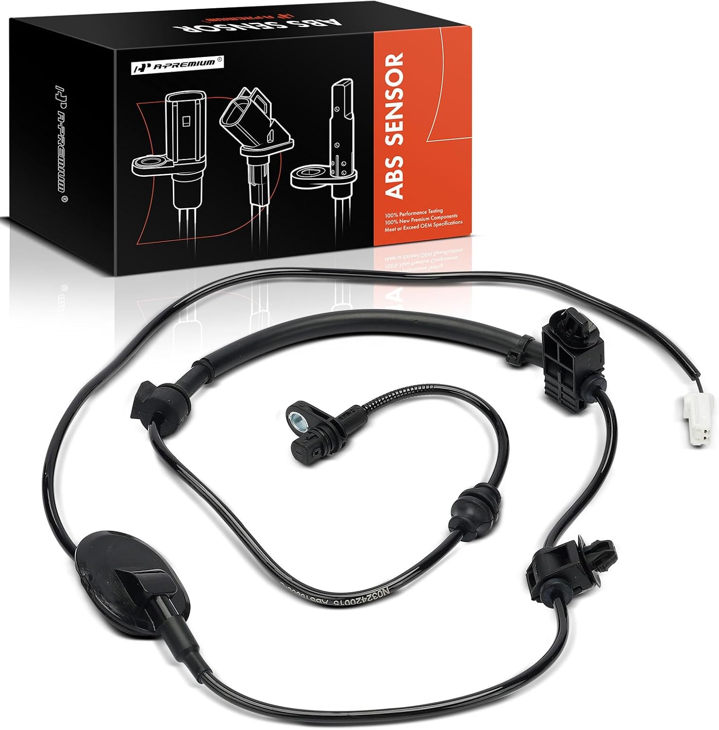 A-Premium Rear Right ABS Wheel Speed Sensor Compatible with Toyota Yaris 2019, Yaris iA 2017-2018 - Rear Right Passenger Side, Replace# 89545WB001, DA7R4371Y