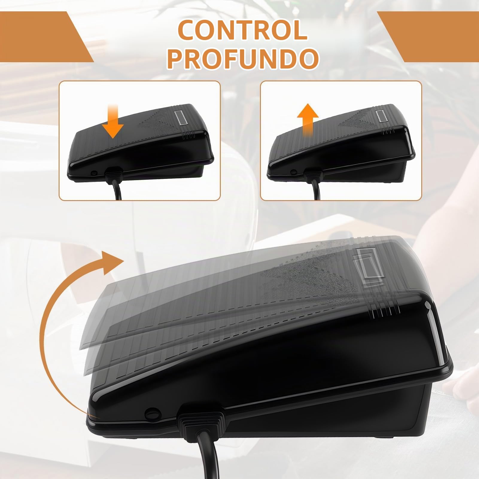 Pedal de máquina de Coser, Pedales para Máquinas de Coser Electrónicas 220-240V con Cable de alimentación, Control electrónico Universal para Singer, Simplicity(Prise EU) | con Cable de alimentación, Control electrónico Universal para Singer, Simplicity(P