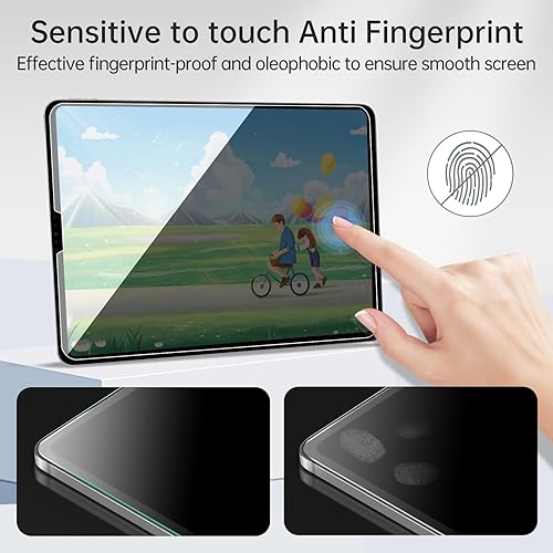 Miniatura 5 de Protector de pantalla de privacidad para iPad Pro 12.9 6543 generación (2022202120202018), resistente a los arañazos dureza 9H, iPad Pro de 12.9