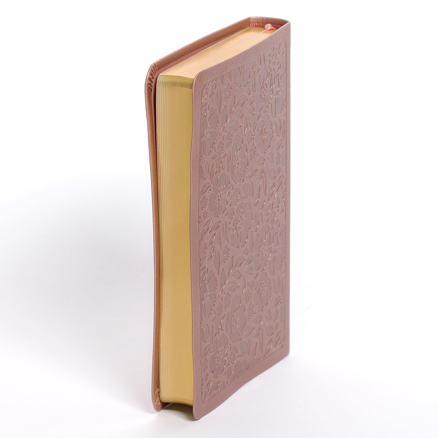 NASB Personal Size Bible, Rose Gold LeatherTouch, Red Letter, Presentation Page, Sewn Binding, Footnotes, Full-Color Maps, Easy-to-Read Bible Karmina Type