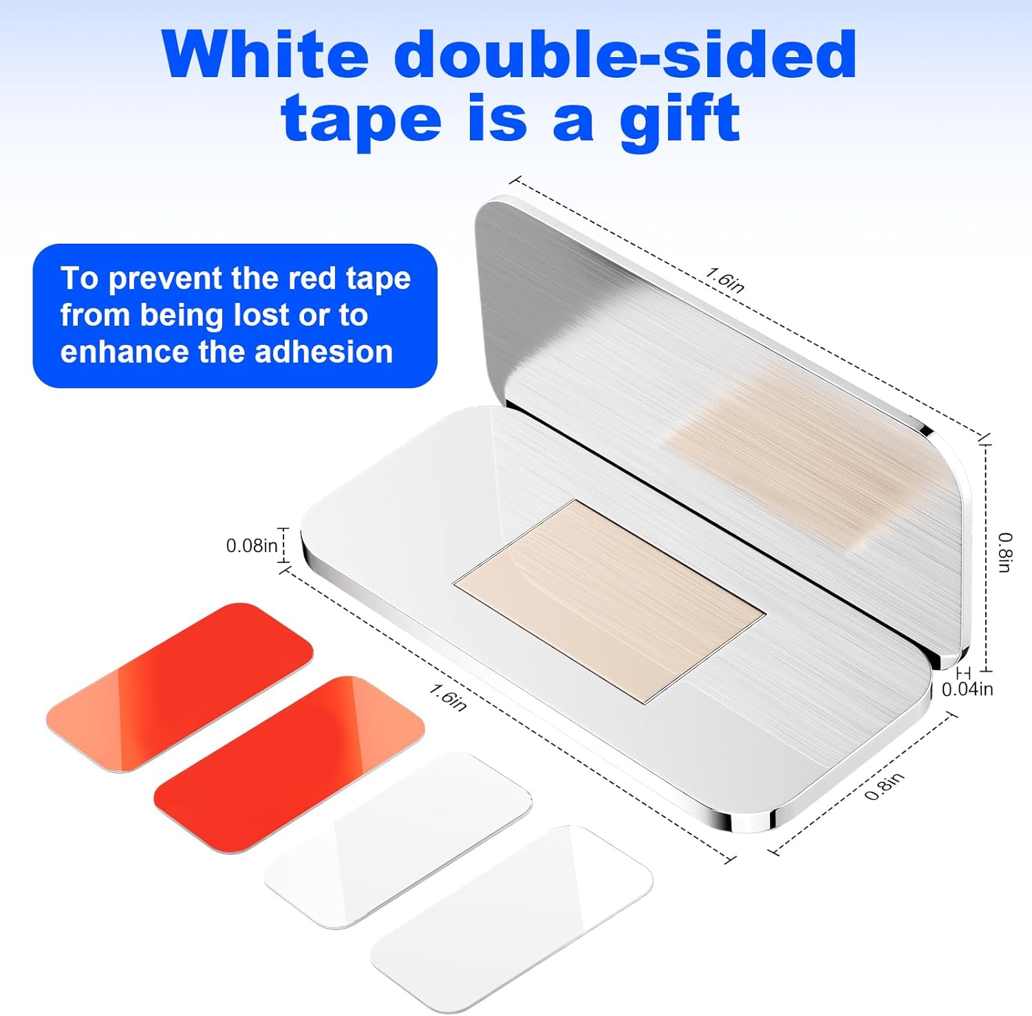 PHIXBEAR 12 Pack Ultra Thin Cabinet Door Magnets, Heavy Duty Adhesive Magnetic Catch for Closures, No Drill Drawer Latches for RV, Kitchen & Wardrobe, 0.8"x1.6" Silver - Pet Safe