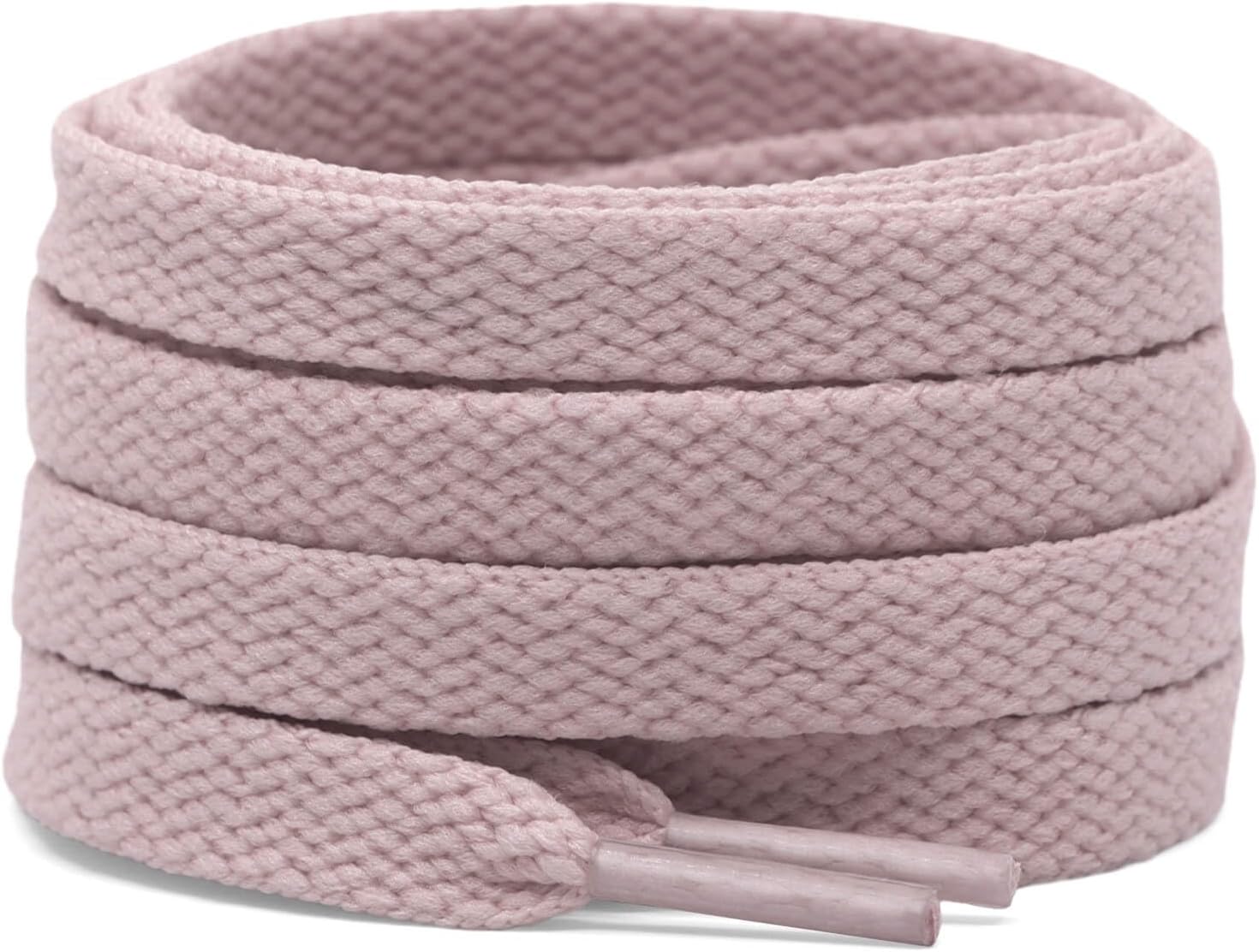DELELE 2 Pair Flat Shoe laces 5/16" Wide Shoelaces for Athletic Running Sneakers Shoes Boot Strings