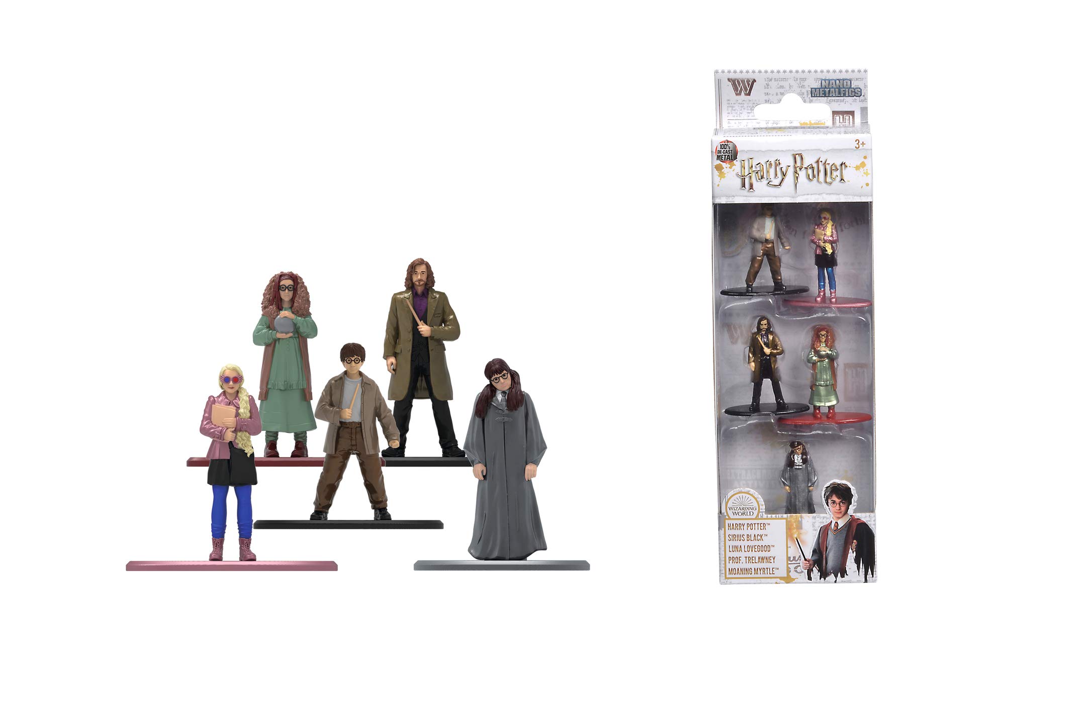 Dickie Toys 253180004 5-Pack Die-Cast Nano Set Figures, Harry Potter Collectible Figures, Multi-Colour