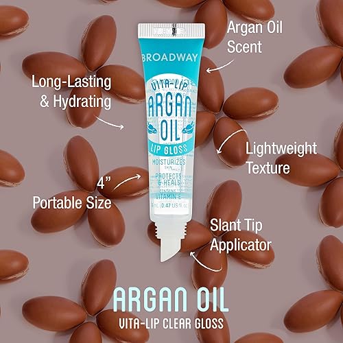 Miniatura 2 de Broadway Vita-Lip brillo de labios transparente de 0.47 onzas, 3 unidades, aceite de menta, coco y escaramujo