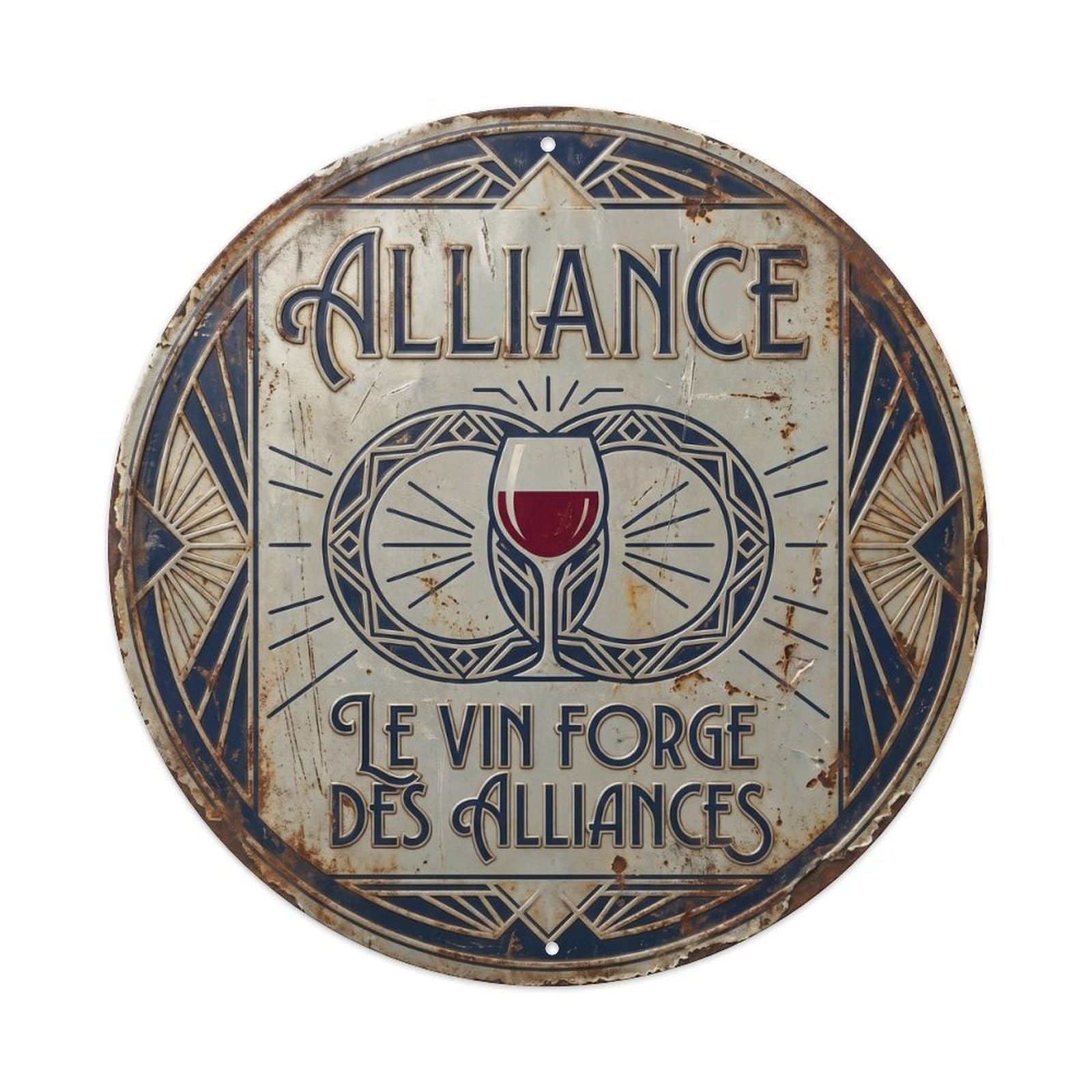Alliance Humorous Gathering Alliance Vintage Metal Tin Sign Plaque Wall Decor for Cafe, Club Bar, Office, Garden Metal Poster 8x8Inch