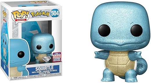 Funko POP! Games: Pokemon Squirtle Diamond Collection 2021 FunKon Exclusive 504 Shared Summer