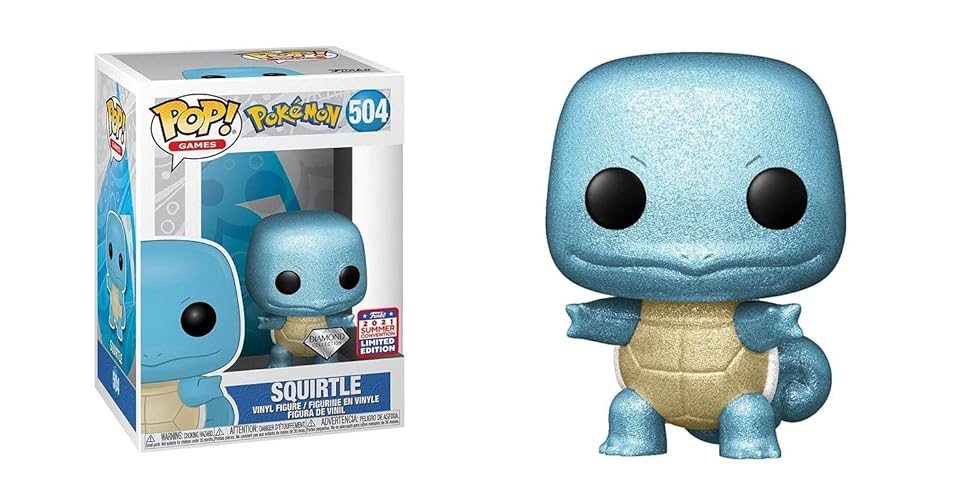 Funko POP! Games: Pokemon Squirtle Diamond Collection 2021 FunKon Exclusive 504 Shared Summer
