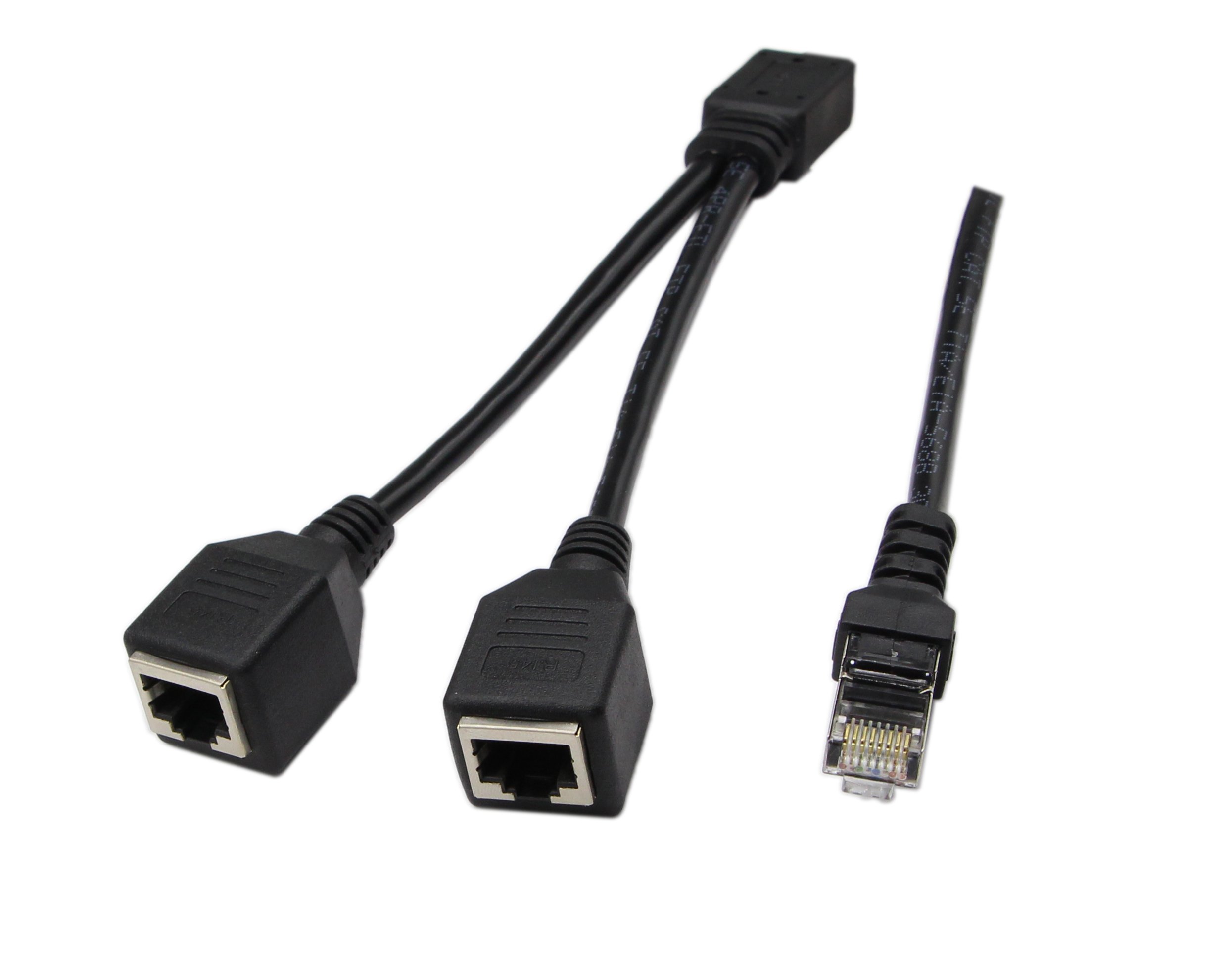 ZdyCGTime Câble Ethernet, Patch CAT5, Fils RJ45 Femelle Vers