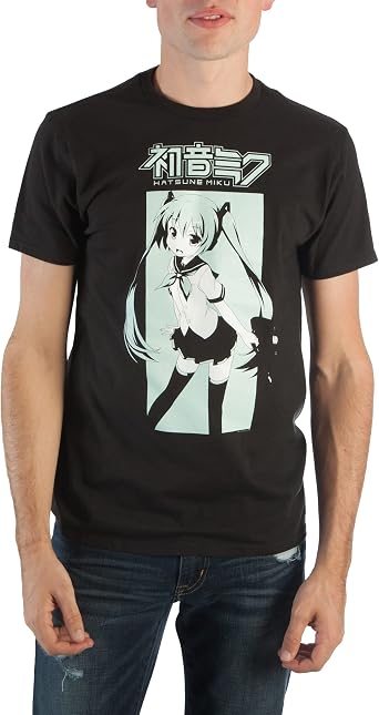 Bioworld Hatsune Miku Mens Graphic T-Shirt