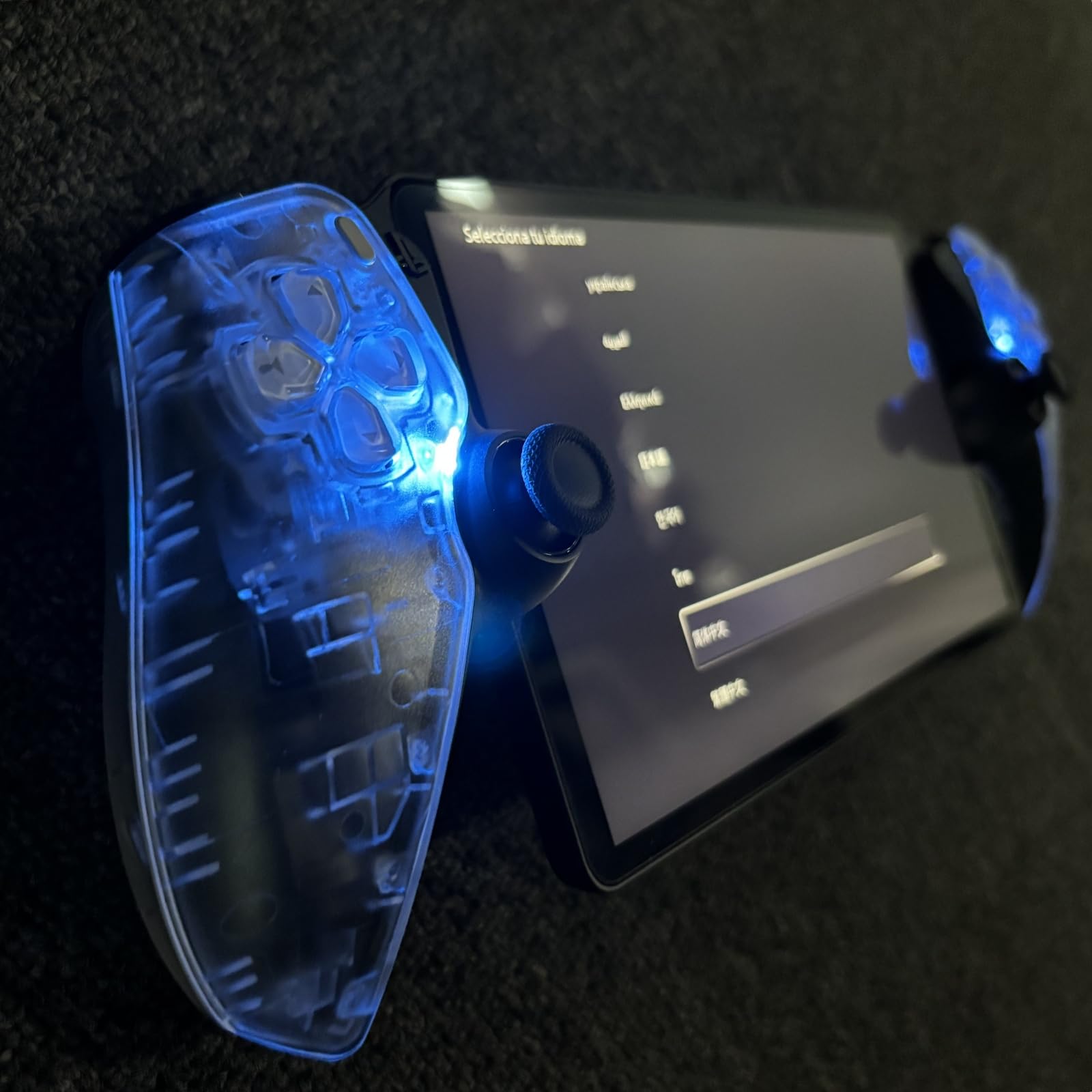 Hzxkqmil Cubierta de Carcasa de Repuesto para PlayStation Portal | Cubierta de Agarres Delanteros Carcasa Trasera Accesorios con Kit de Reparación para PlayStation Portal Remote Player