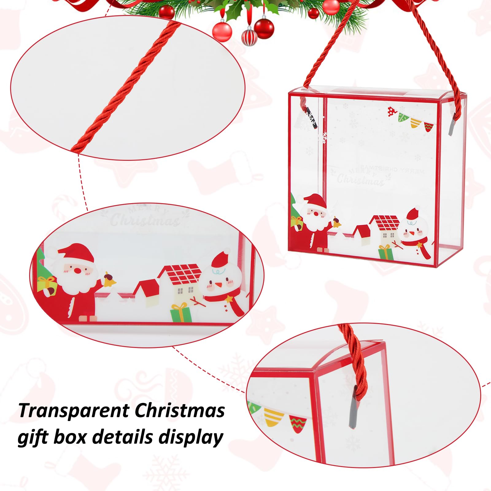 Scatoline Regalo Trasparenti Con Fiocco - 24 Pezzi 12x7x7cm | Per Bomboniere E Favori - Foto 11