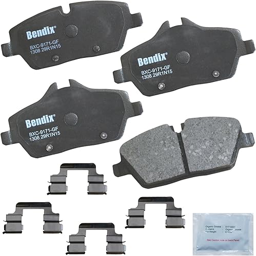 Vista 67 de Bendix Priority1 CFC1035 Pastillas de freno delanteras de cerámica para modelos seleccionados Chevrolet Aveo, Aveo5, Optra, Spark, Spark EV, Pontiac