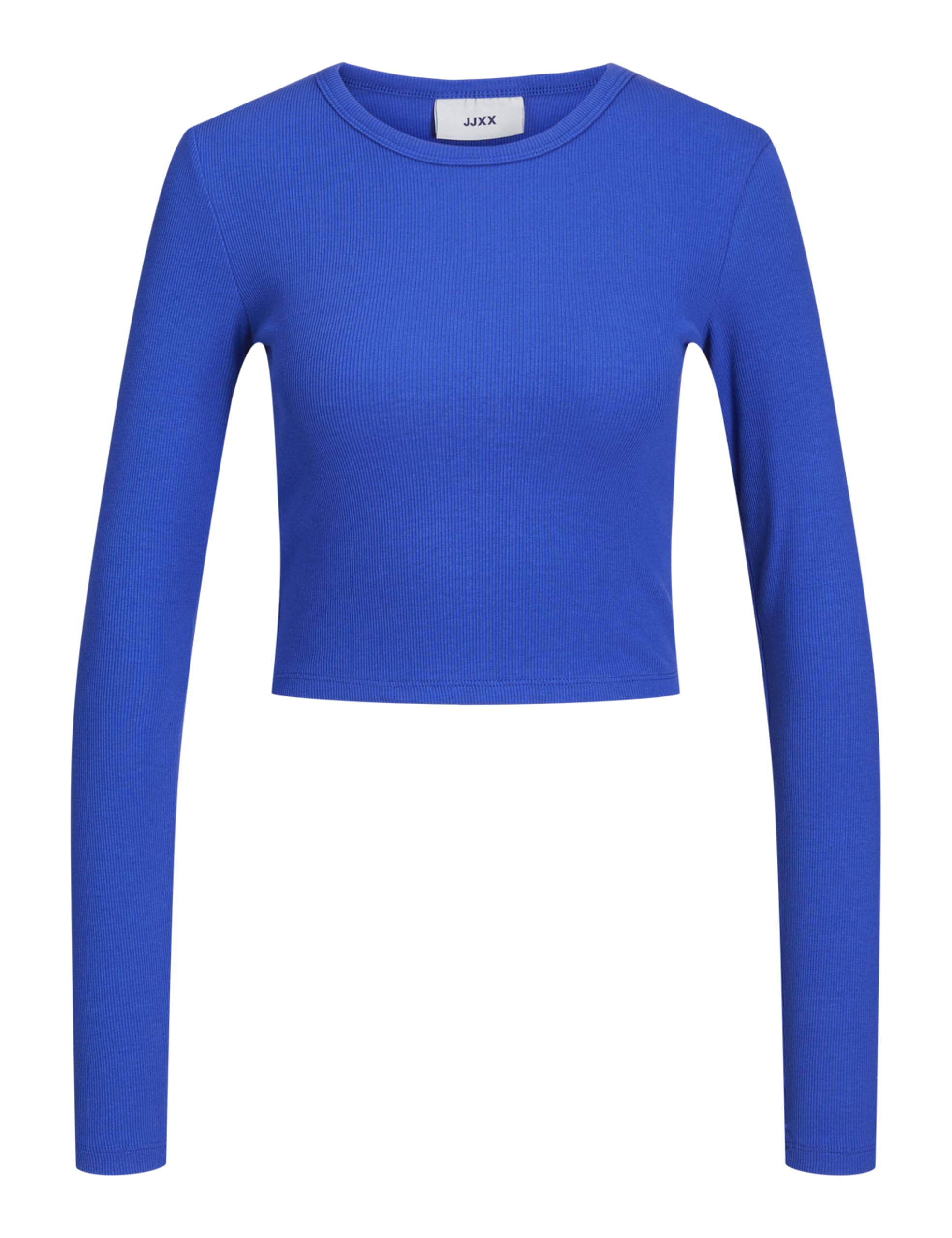 JJXX Women's JXFELINE LS Rib Tee Noos Top, Blue Iolite, XL, Blue Iolite, XL