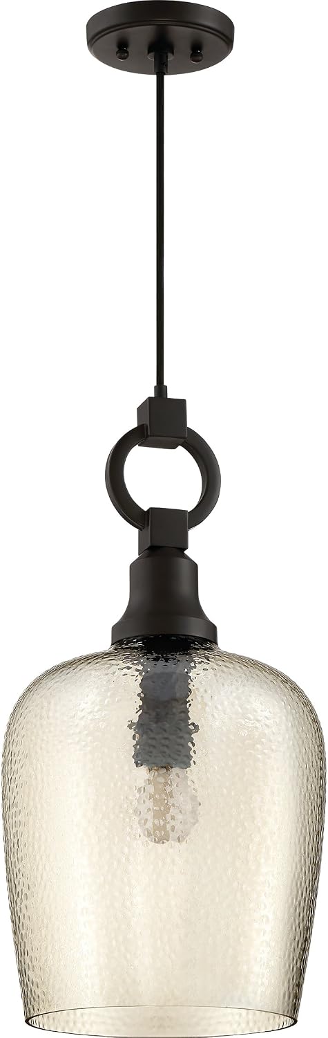 Quoizel Kendrick 1-Light Western Bronze Mini Pendant Light
