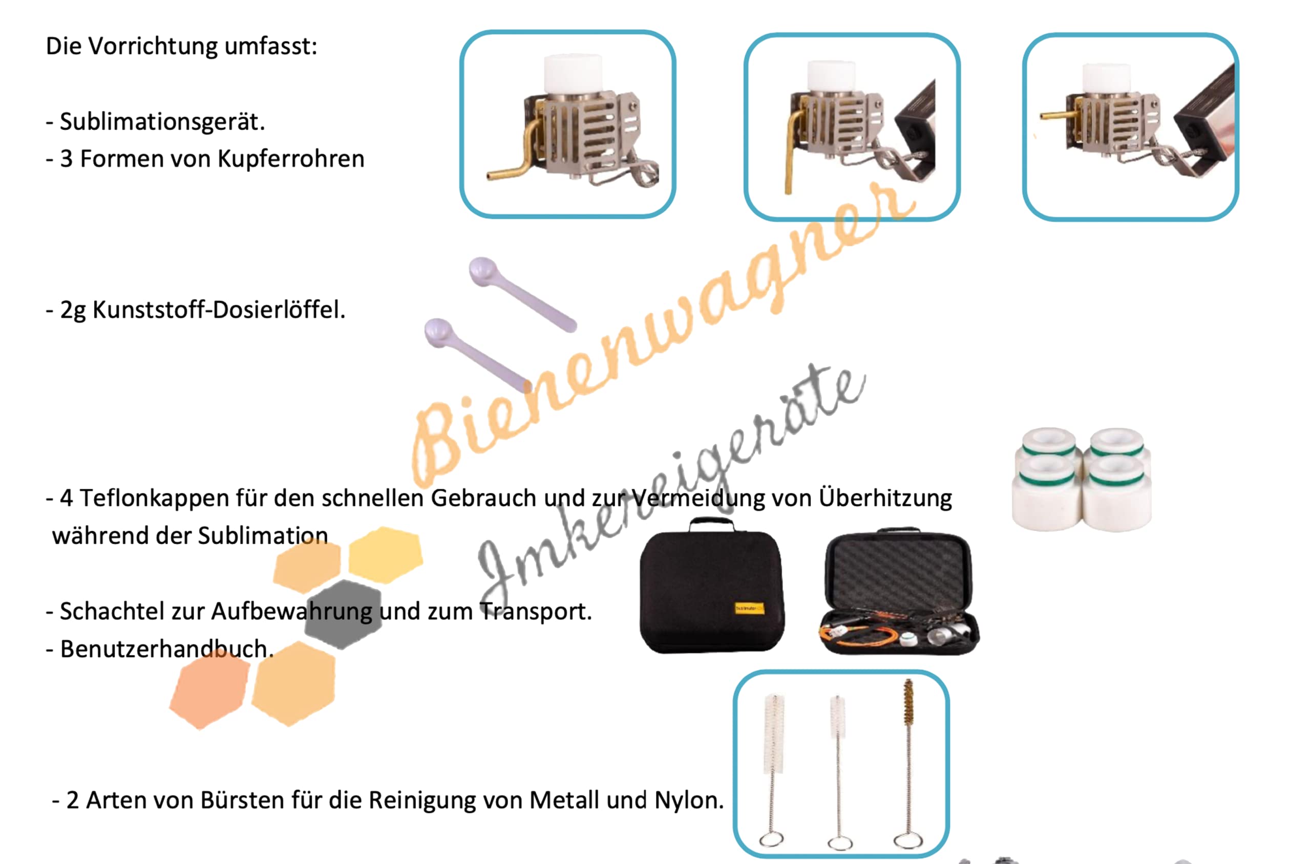 Bienenwagner Oxalsäureverdampfer Sublimoxvar Sublimator Oxalsäure Sublimieren Verdampfen Bienen Varroa Funktion wie sulimox