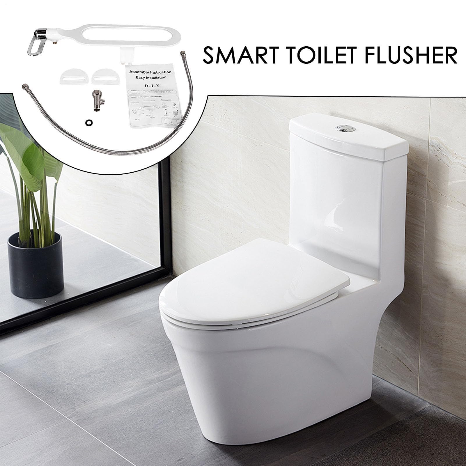 Nonctric bidet opryskiwacz do toalety higiena podwójna dysza myjka ciśnieniowa woda inteligentny dom łazienka bidet atakent