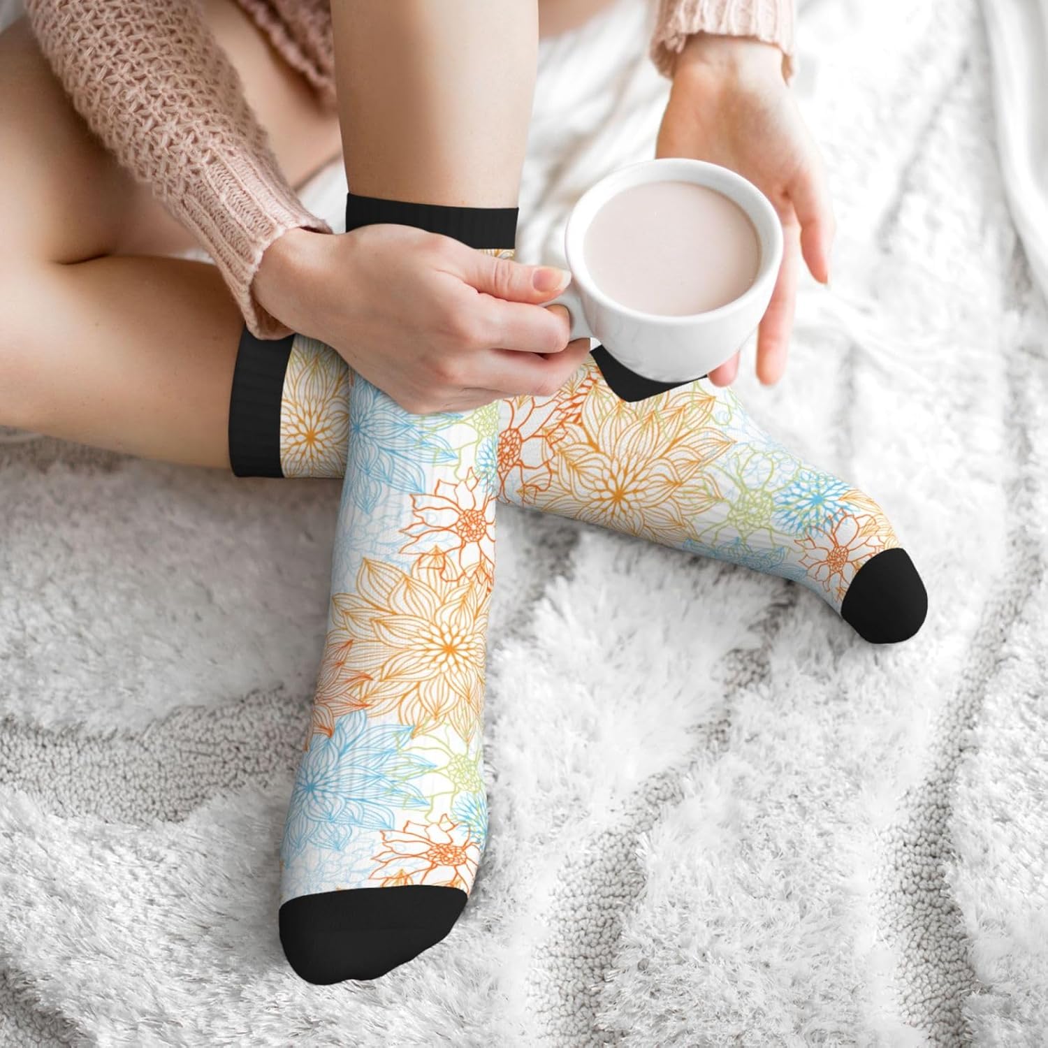 Mens Dress Socks Funny Fun Colorful Crazy Funky Crew Socks for Men - Image 6