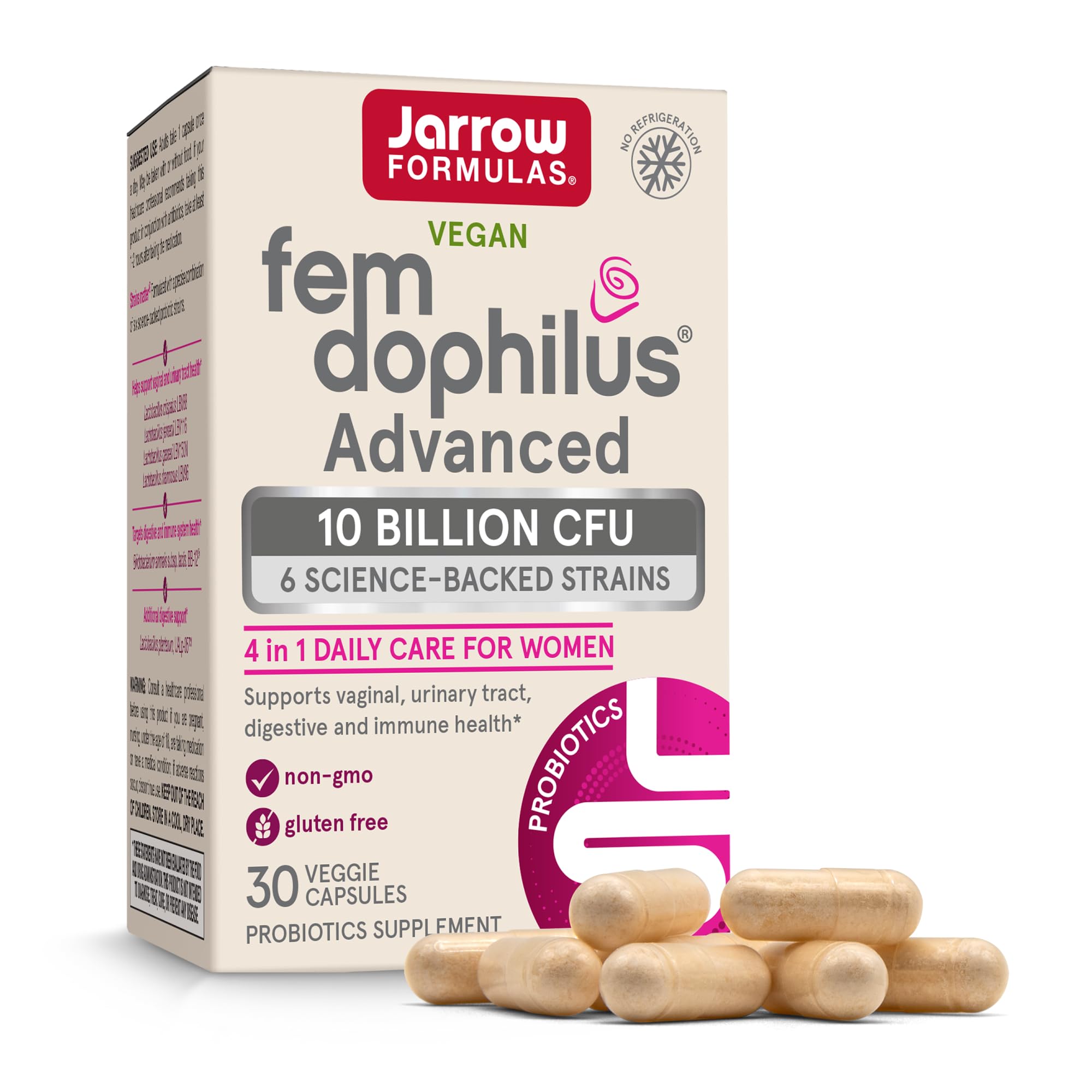 Jarrow Formulas Fem-Dophilus Advanced (10 Billion CFU)