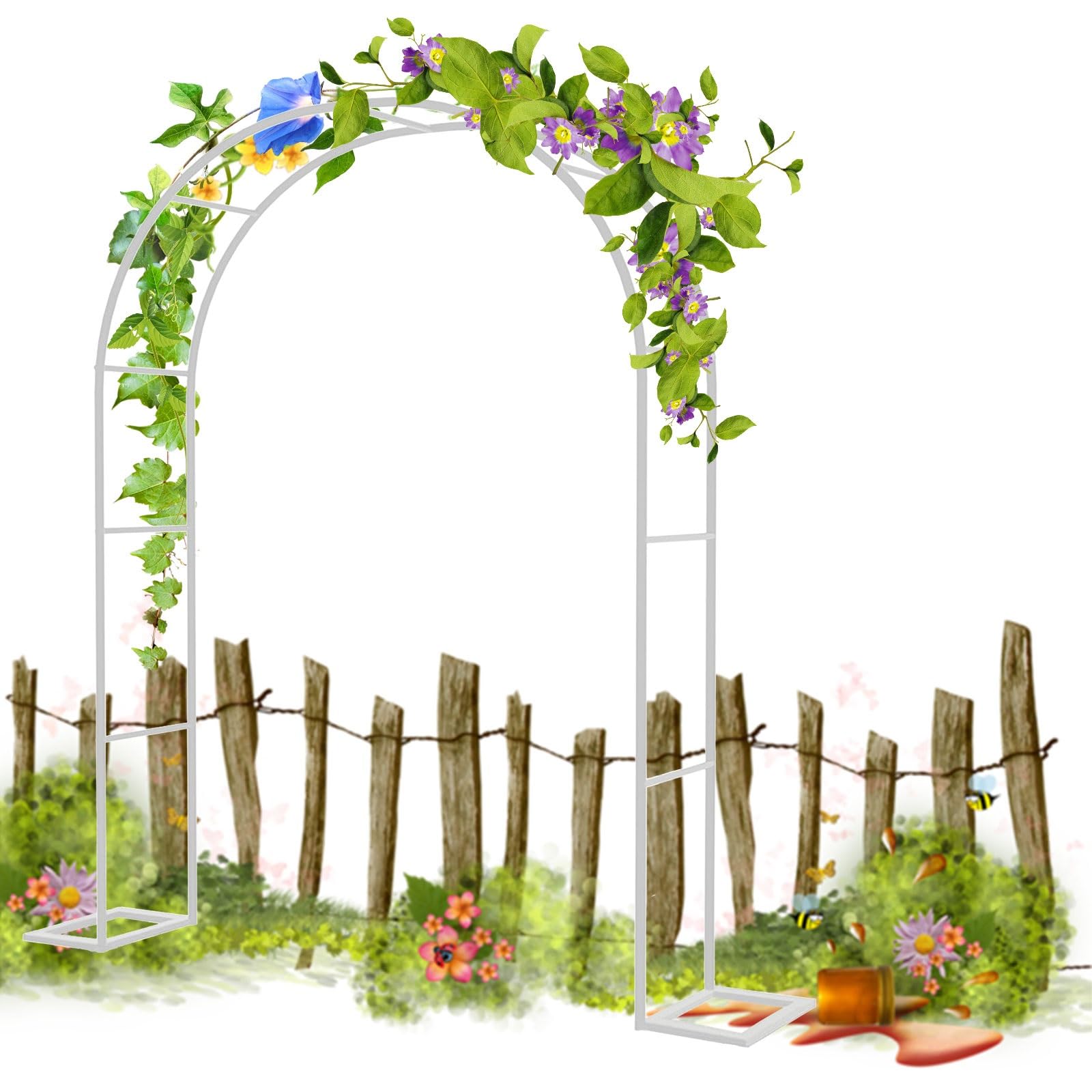 Arche de pergola de jardin idéale pour mariages et réceptions