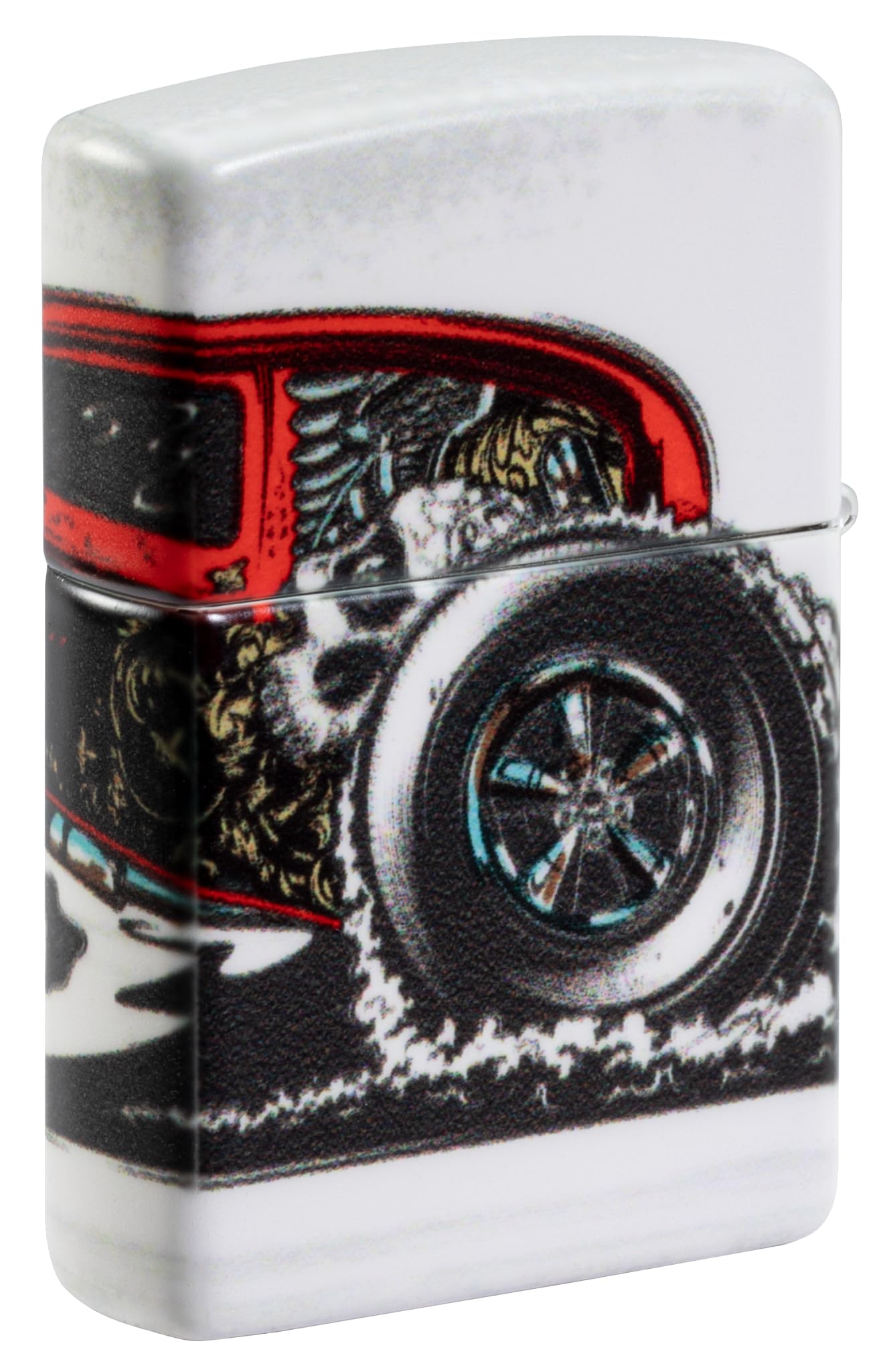 Zippo Sturmfeuerzeug - Hot Rod, 540°, Color Image - Nachfüllbar - Wiederverwendbar - Windfestes Design - Geschenkbox - Made in USA