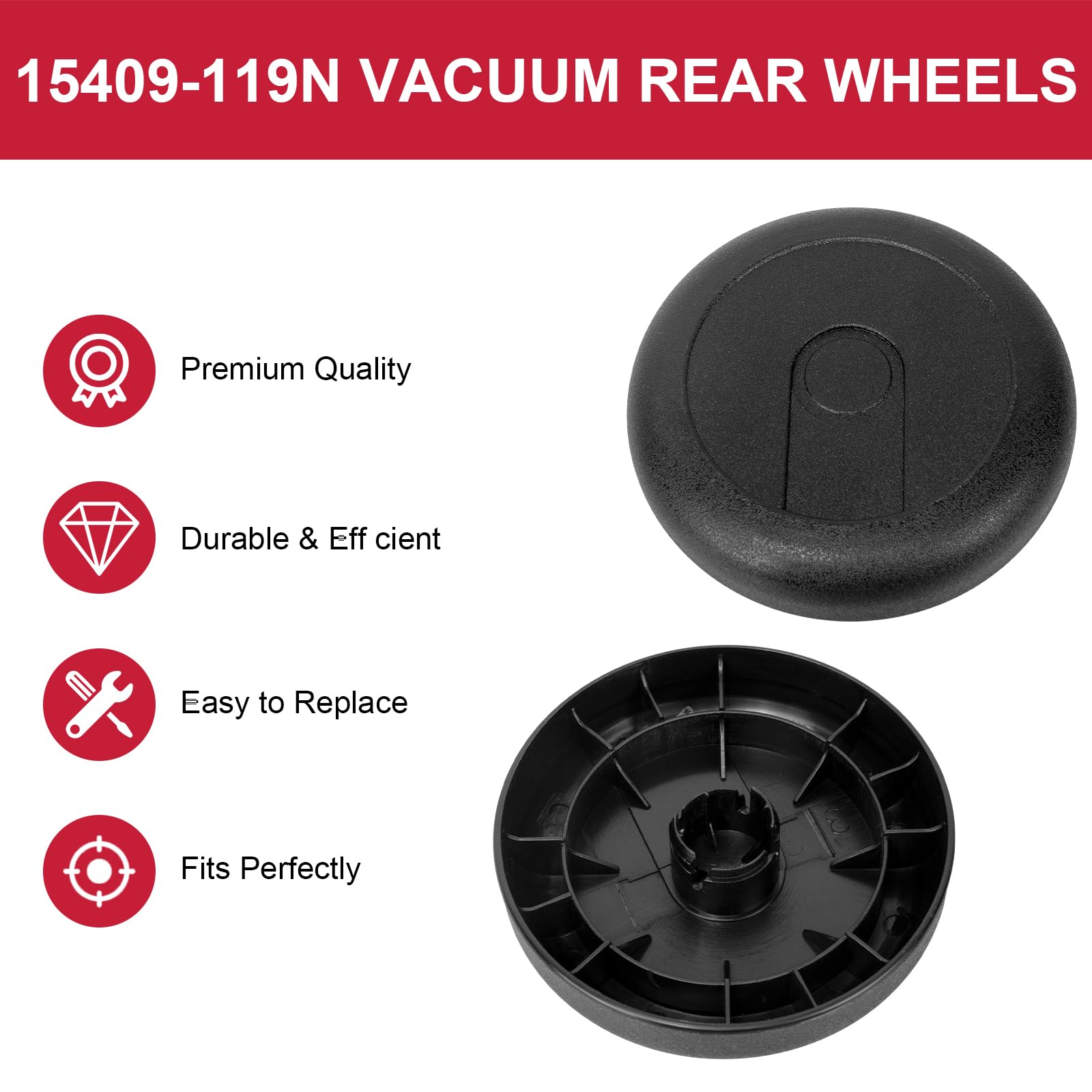 Eureka Mighty Mite Wheels - Replacement Vacuum Parts -2