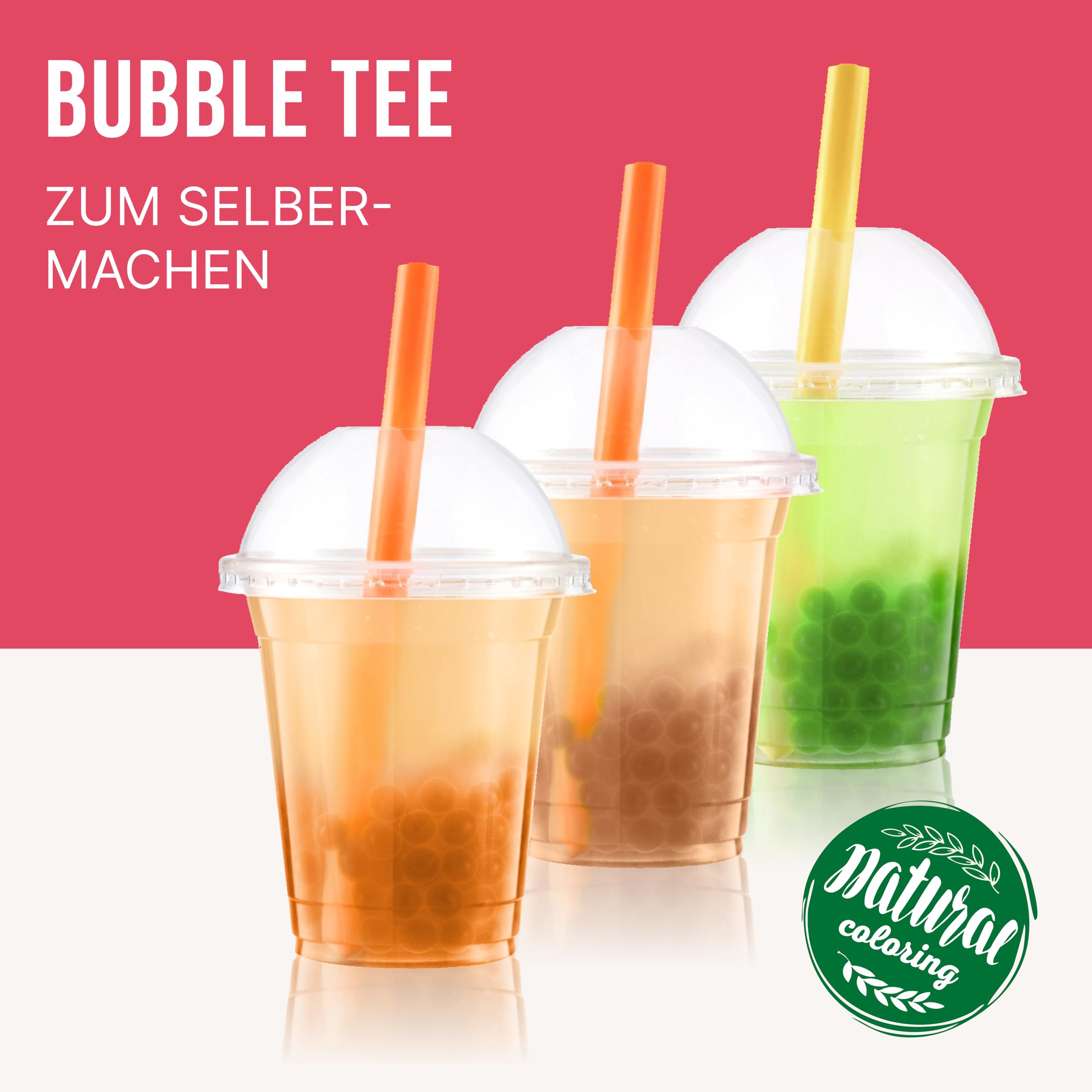 INSPIRE FOOD Bubble Tea Perlen Set Maracuja Litschi Grüner Apfel | 3x450g | Maracuja, Litschi, Gr. Apfel | Tapioka Fruchtperlen und Boba Perlen - 100% vegan und glutenfrei, ohne künstliche Farbstoff