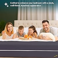 Vista 8 de Protector de colchón tamaño completo, funda 100% impermeable con cremallera, 15 pulgadas de profundidad, funda de colchón de seis lados para cama