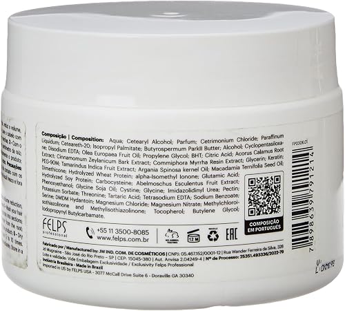 Felps Professional | Quiabo XBTX Reduction Hair Mask | Controls Frizz | 300gr - 3