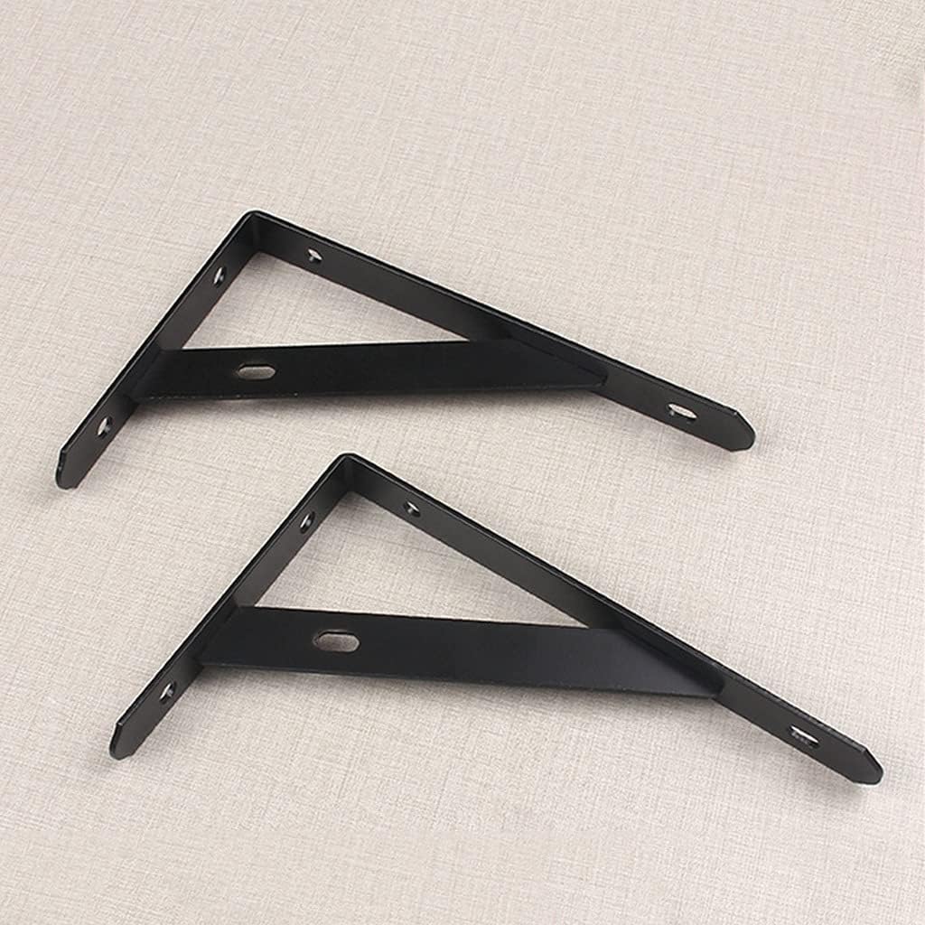 Zanotva 6 Pack Heavy Duty Shelf Brackets Wall Mount Shelf Brackets Metal Supports Screws Include Heavy Duty Triangle Shelf Supports 90 Degree Corner(150x95mm/5.9x3.7in)