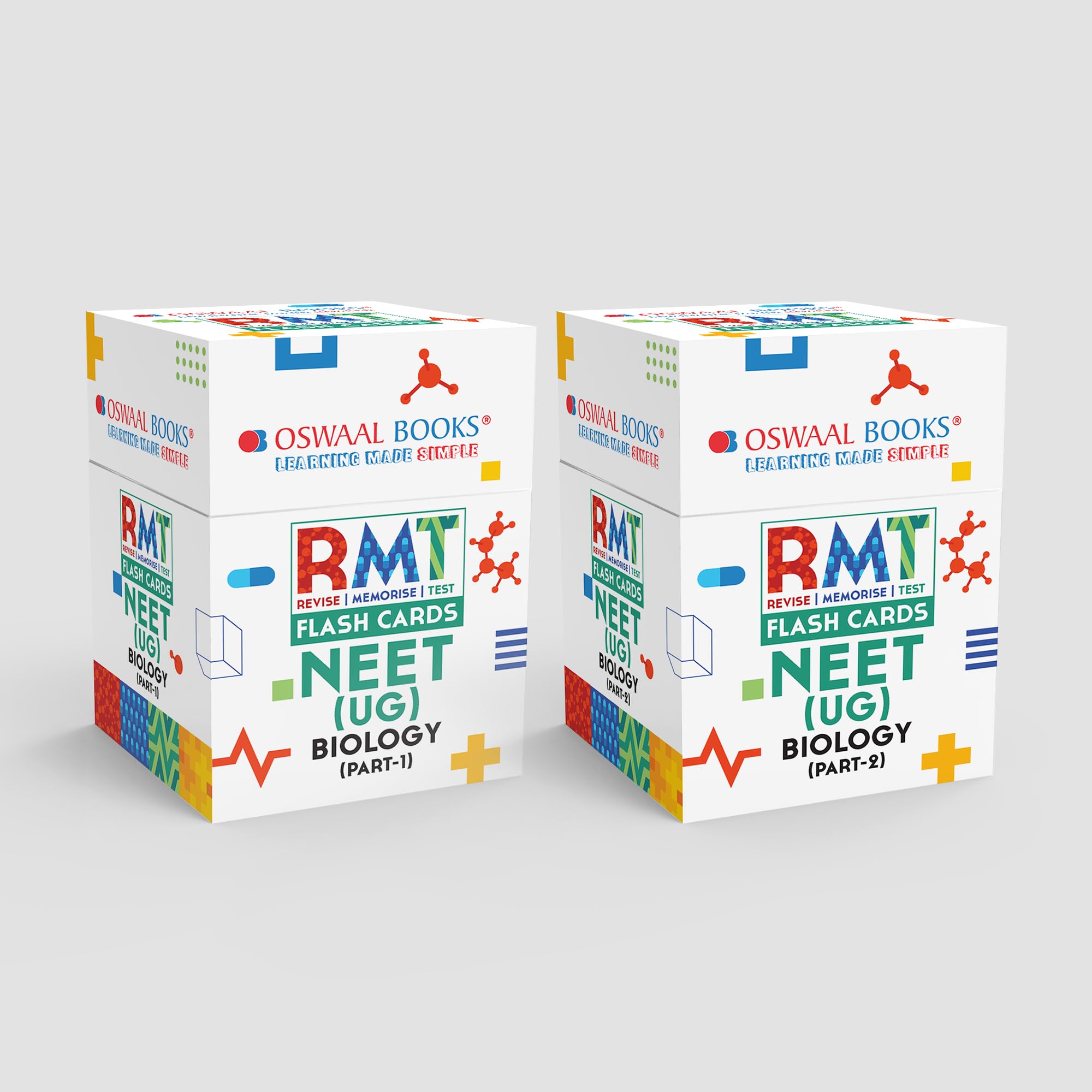 Oswaal NEET RMT Flash Cards Biology (Part-1 & 2), Set of 2 Boxes (for 2024 Exam)