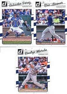 2017 Donruss Kansas City Royals Team Set of 3 Cards: Eric Hosmer(#101), Salvador Perez(#102), Kendry