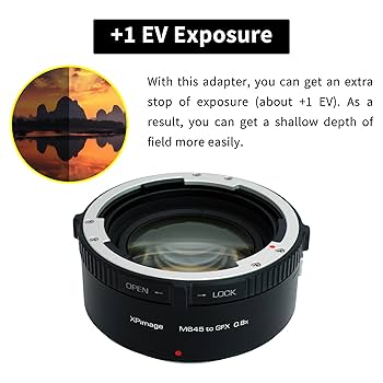 MAMIYA4眼アダプター Amazon | XPIMAGE 0.8倍光学焦点距離リデューサースピード