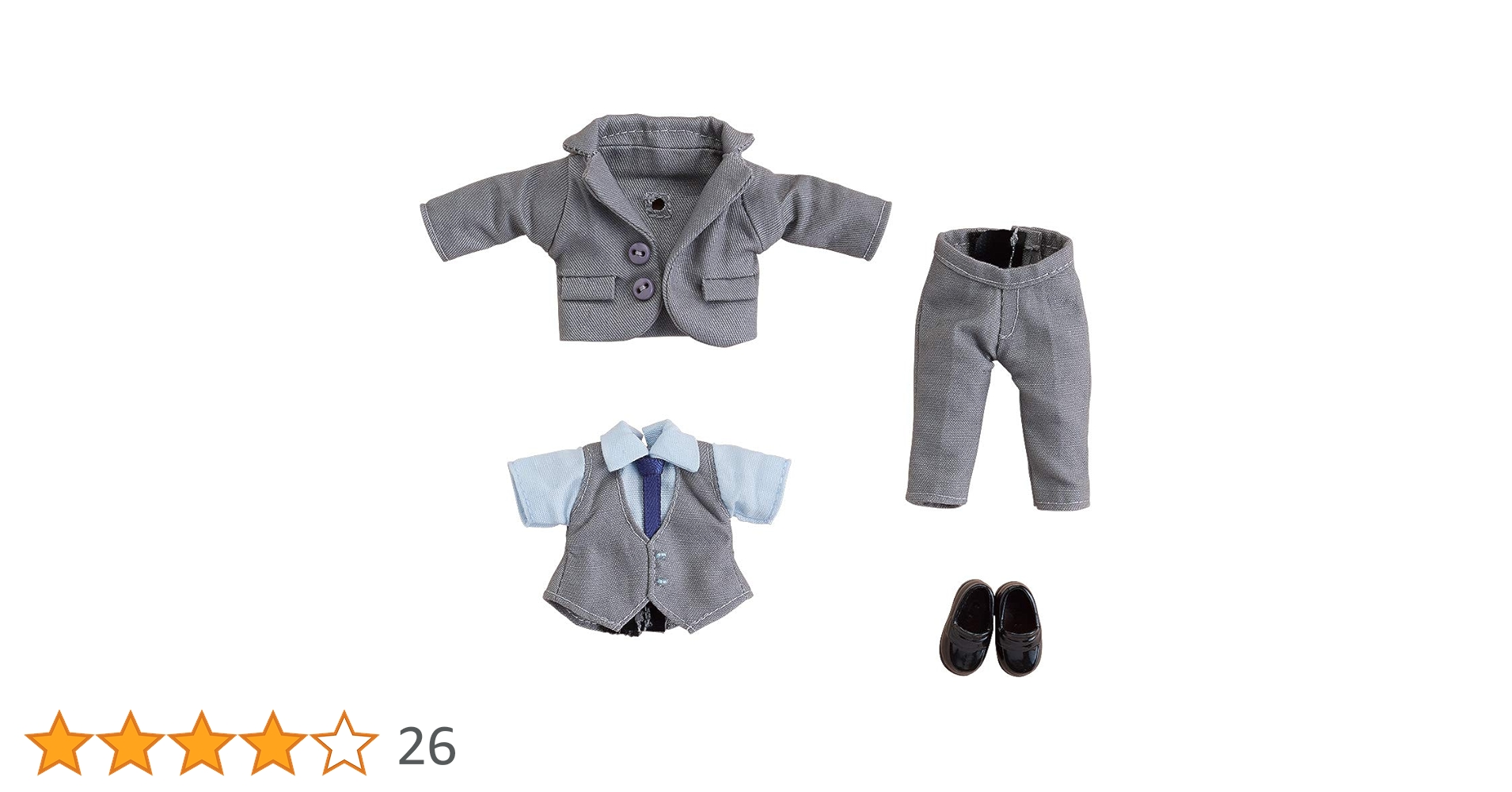 ねんどろいどどーる おようふく スーツ グレー 灰色 シューズ 衣装 服 新品 ねんどろいどどーる おようふくセット スーツ（グレー）