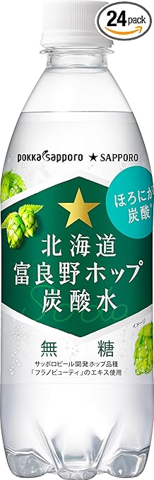 ポッカサッポロ 北海道富良野ホップ炭酸水 24本
