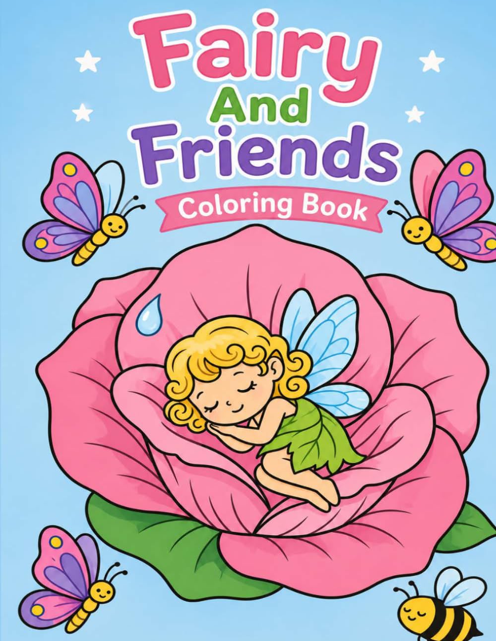 Fairy And Friends: Coloring Book