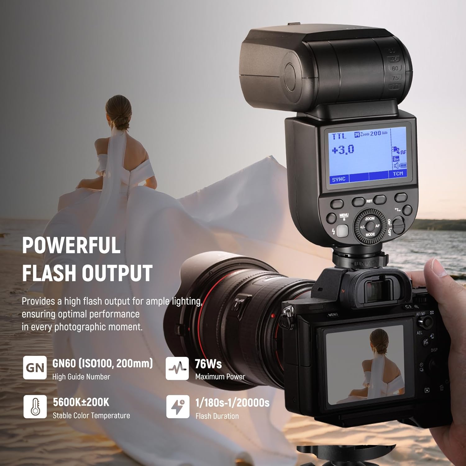 Sony Lens Neewer Speedlight NEEWER Z2 TTL Round Head Flash