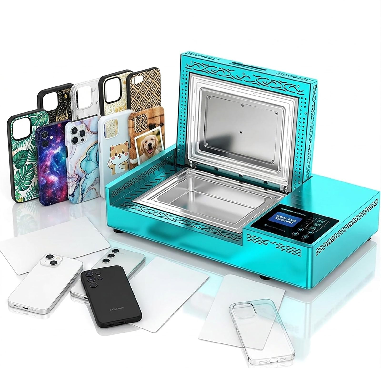 Presse à chaud 3D Singlemachine pour éviter les ratés de sublimation sur coque