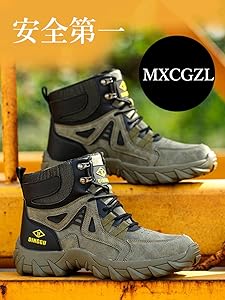 Amazon | [mxcgzl] 安全靴 ハイカット 防水 作業靴 作業ブーツ
