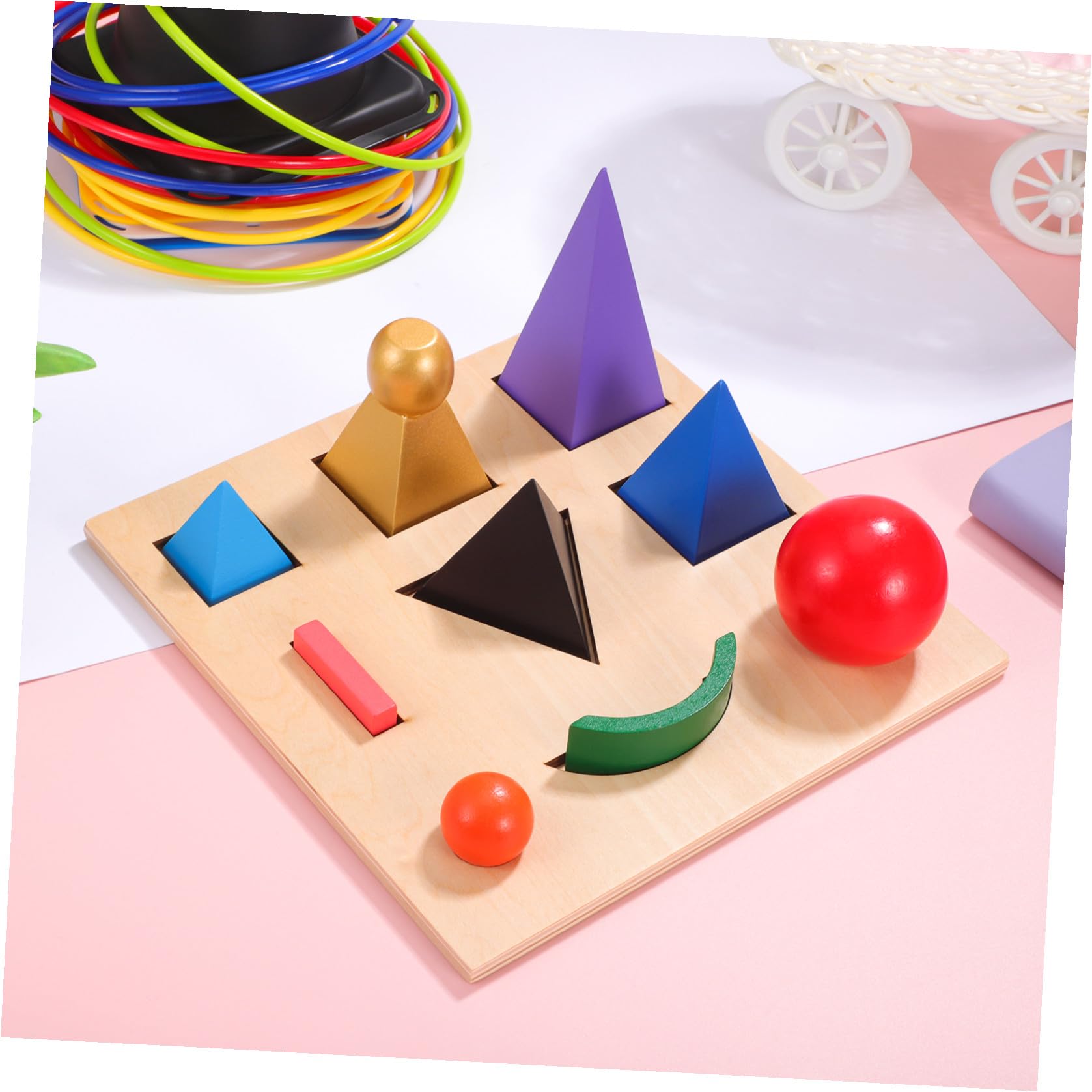 Puzzle in Legno Grammaticali Tridimensionali per Ragazzo Ragazza | Gioco Educativo Montessori in Legno, per Interazione Genitore-Figlio e Allenare Concentrazione