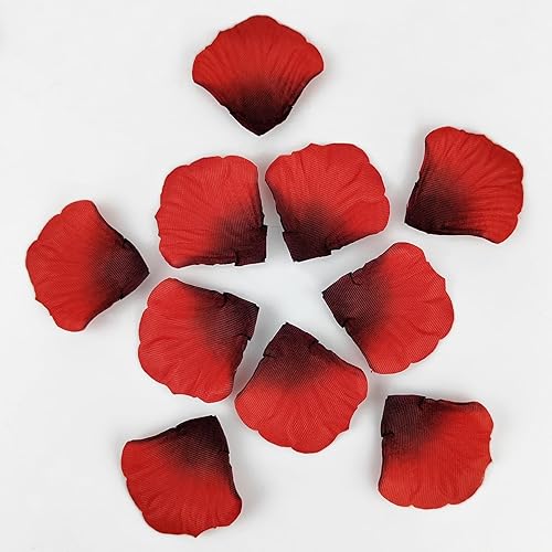 Vista 60 de JHFGJGH 500 exquisitos pétalos de rosa negros, pétalos de rosa de seda con emulación, pétalos de flores artificiales para noches románticas, bodas