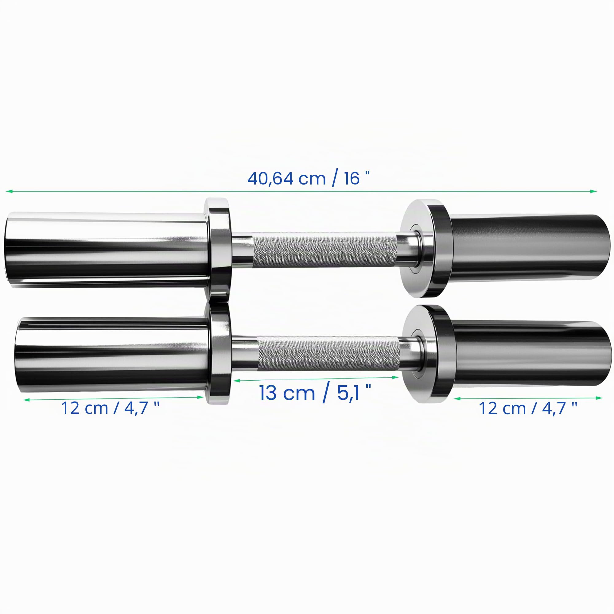 Manubrio olimpico con manubrio, per pesi olimpici da 5,1 cm, ideale per l'allenamento della forza in palestra a casa