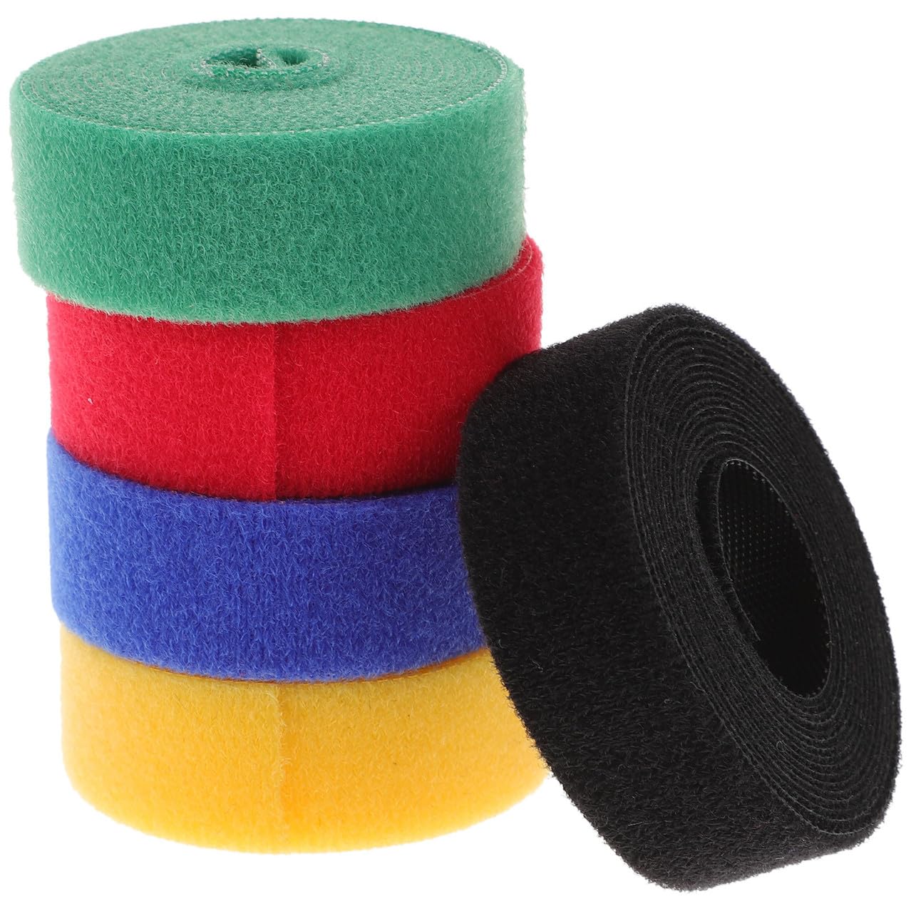 HOMSFOU 20rollen Klett Kabel Organizer Mit Wiederverwendbaren Selbstklebenden Tape Kabelbändern Für Effektives Kabelmanagement Und Ordnung Im Büro Und Zuhause