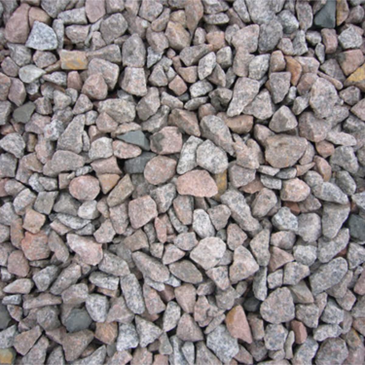Silver Granite Decorative Stones Chippings Peacock Turfscape Gravels Aggregates for Driveway Paths Garden Maxi Bag 23KG