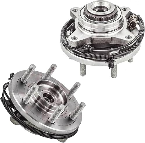 Miniatura 28 de Detroit Axle - Bujes de rodamiento de rueda delantera 4WD para Ford F-150 2015-2017 [6 orejetas; con ABS], Juego de 2 rodamientos de rueda y bujes