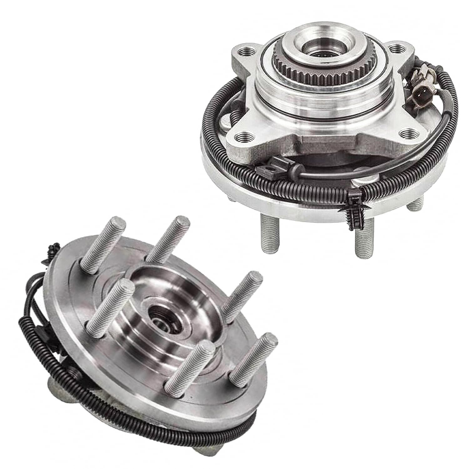 Detroit Axle - RWD 2 Front Wheel Bearing Hubs for 15-17 Ford F-150 with ABS